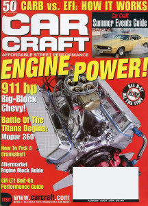 CAR CRAFT 2003 AUG - '63 DODGE 440,'66 SS427,911hp RAT